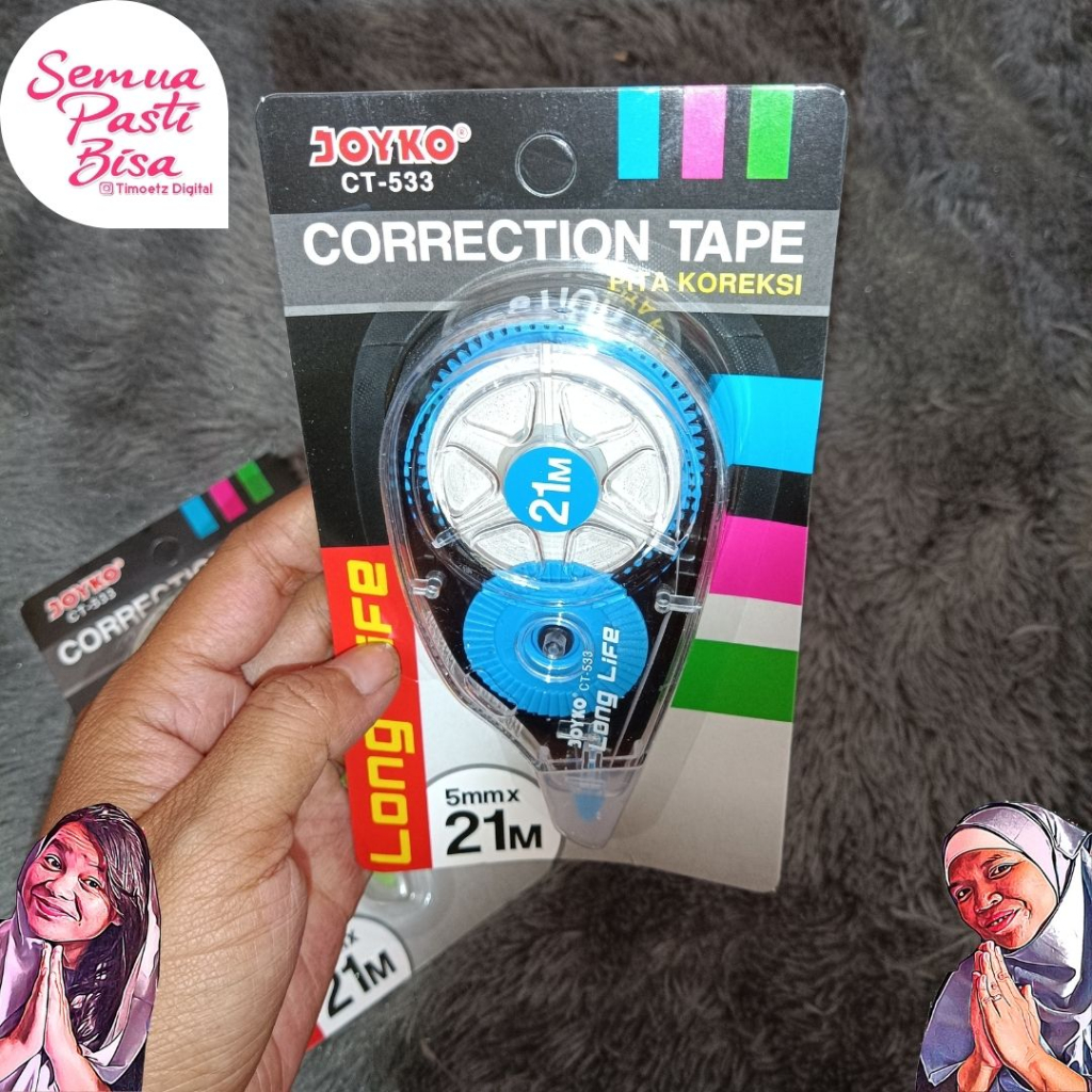 

Tip Ex Joyko Correction Tape CT-533 21 meter - Correction Tape