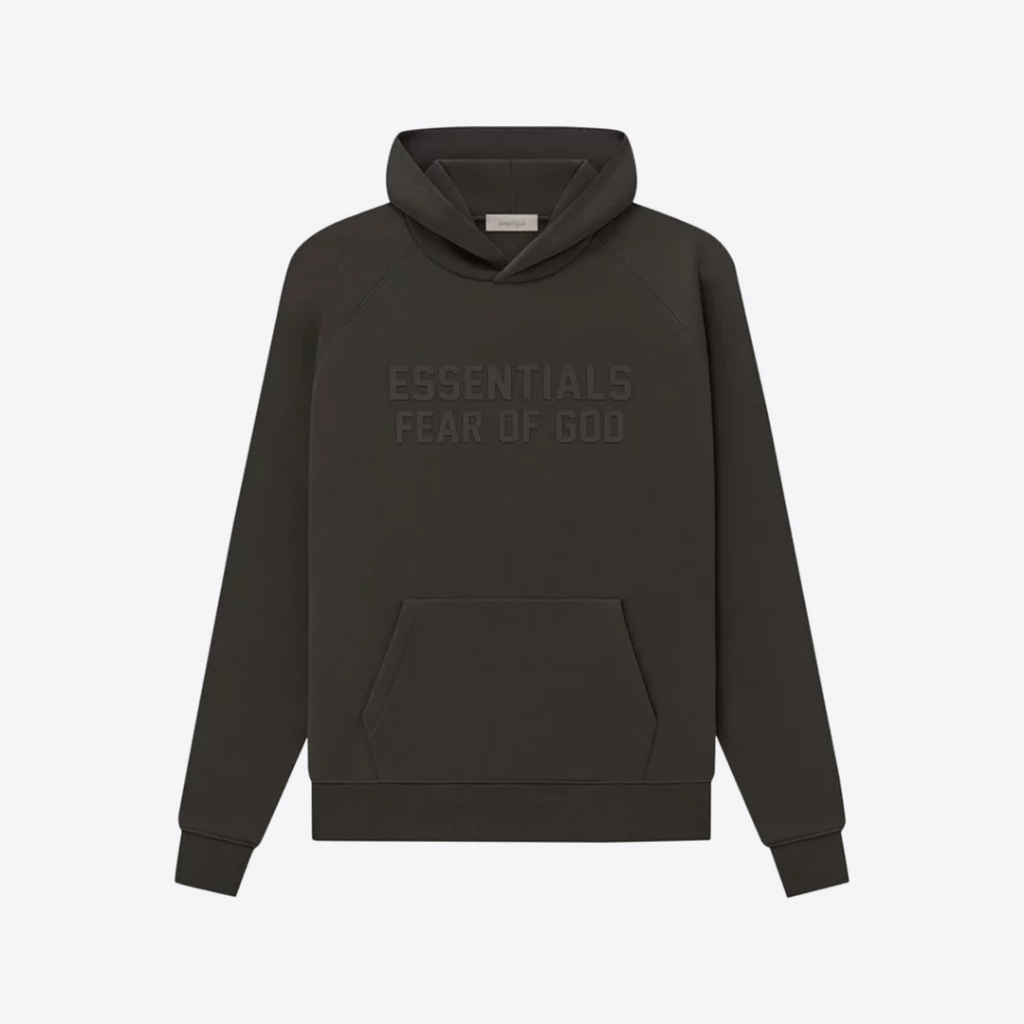 Essentials FOG Silicon Off Black Hoodie SS23