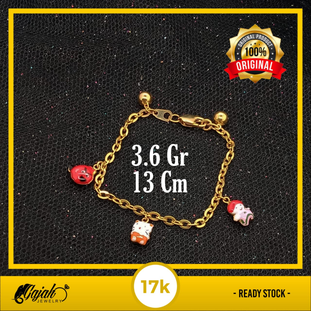 Gelang Anak Emas 17K - 3.6 Gr Kadar 750 - 5363