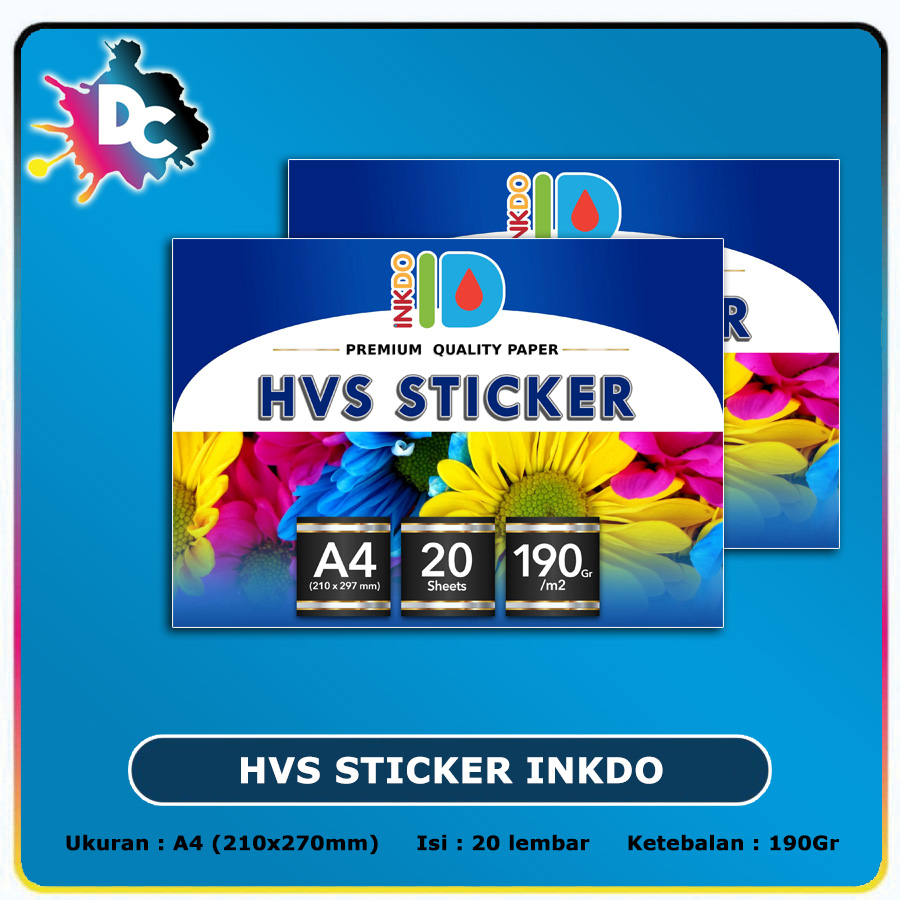 Kertas HVS Sticker Matte A4 - 20 Lembar / Kertas Stiker Doff