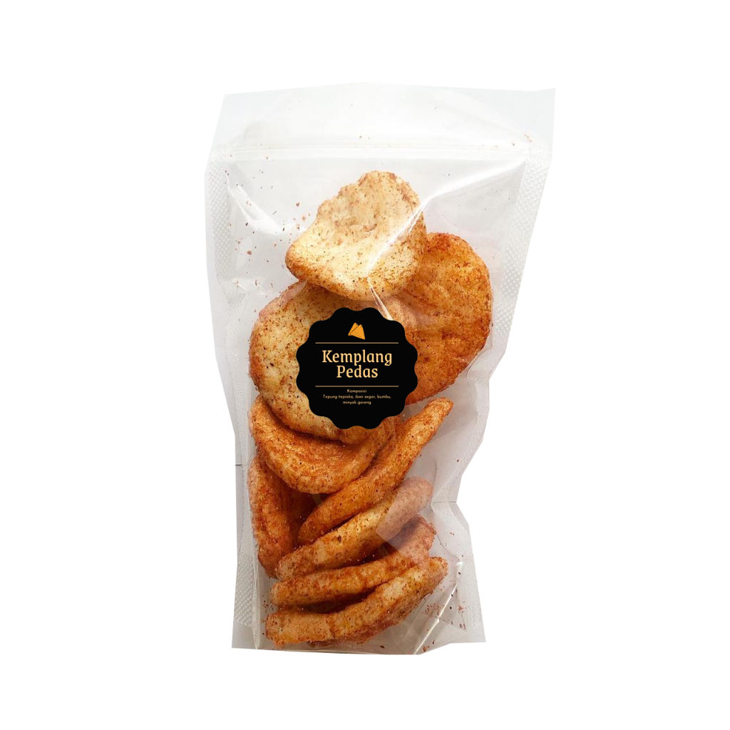 [DELISH SNACKS] Kerupuk Kemplang (S) 35gr / Snack Cemilan / Camilan Krupuk Palembang Ikan Asin Gurih