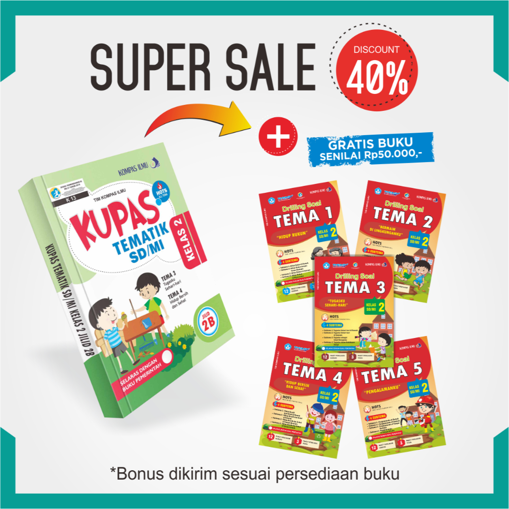 Buku Tematik Kelas 2 SD - Edu Penguin Kupas Tematik SD/MI KELAS 2