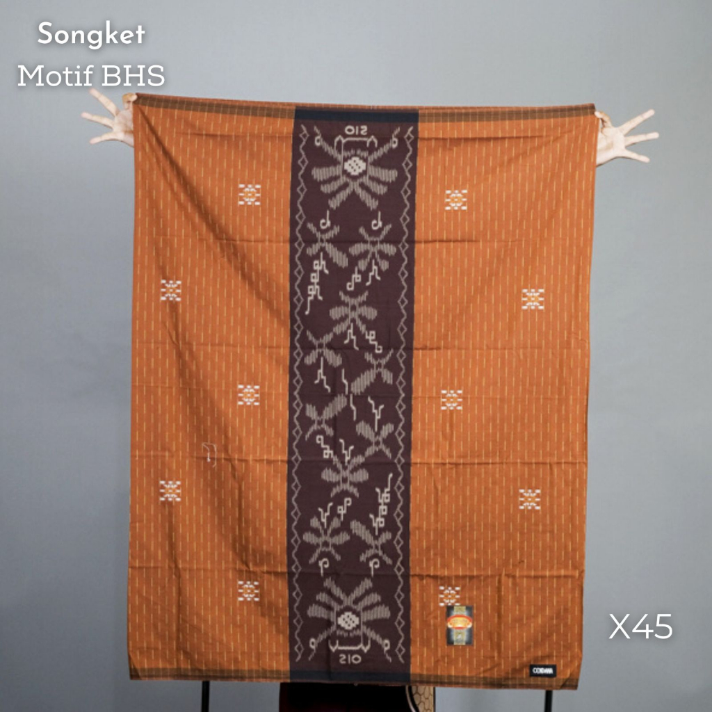 Sarung Songket Motif BHS | Sarung Songket Timbul Sarung Pria Dewasa Fashion Muslim Saphire