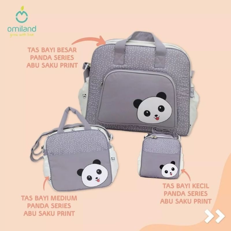 Tas Bayi Print Panda Series Medium Tas Bayi Omiland
