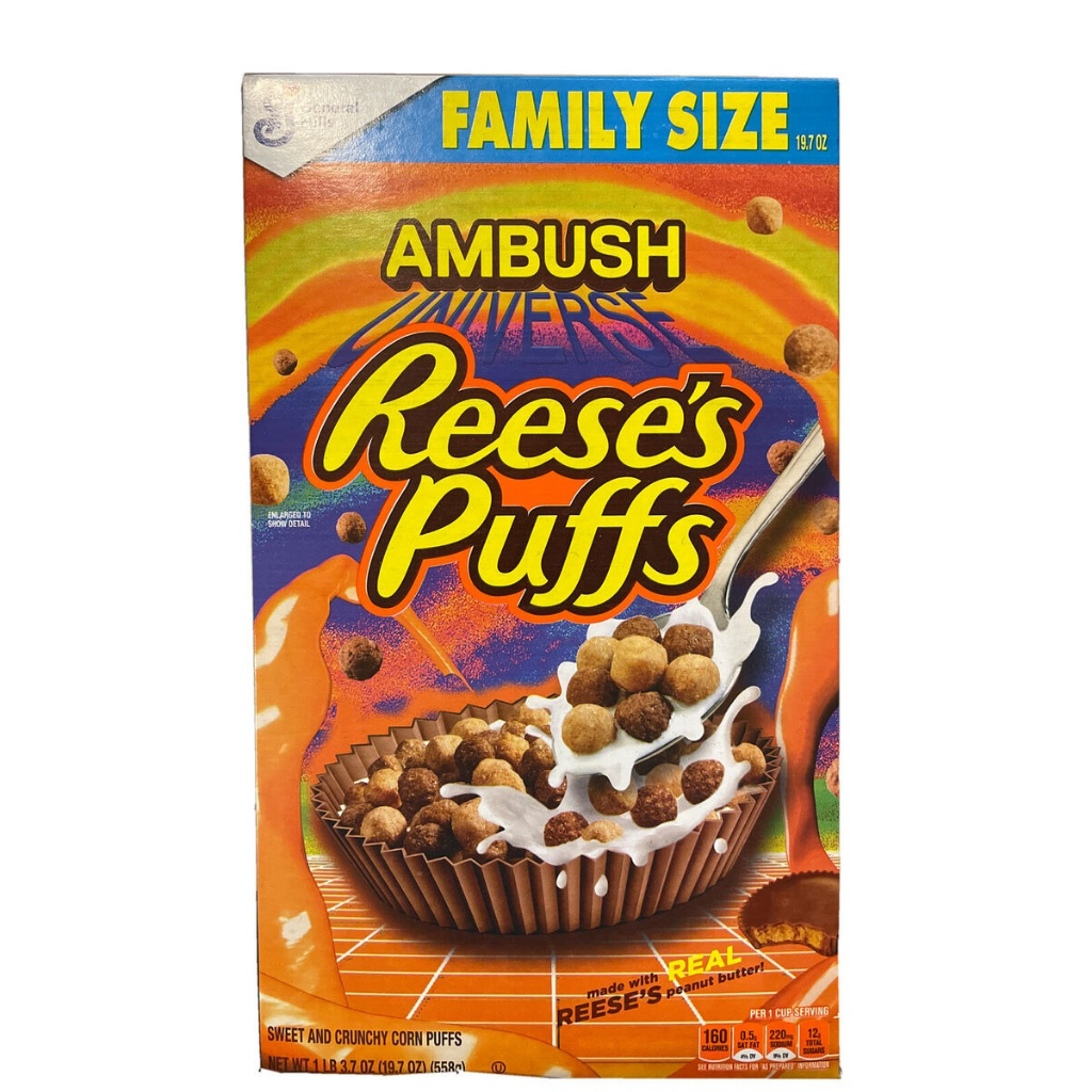 Reeses Cereal Puffs Ambush Family Size 19.7 Oz