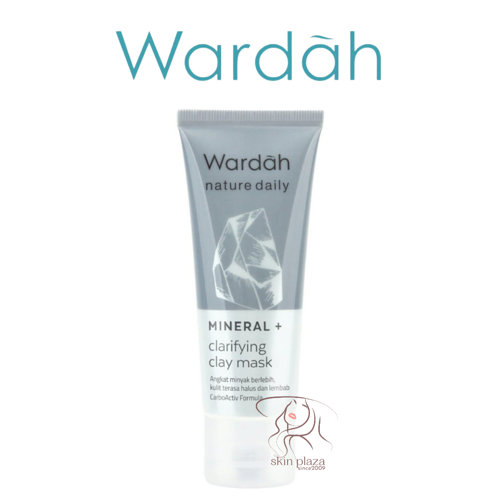 Wardah Nature Daily Mineral+ Clarifying Clay Mask Masker Wajah 60ml