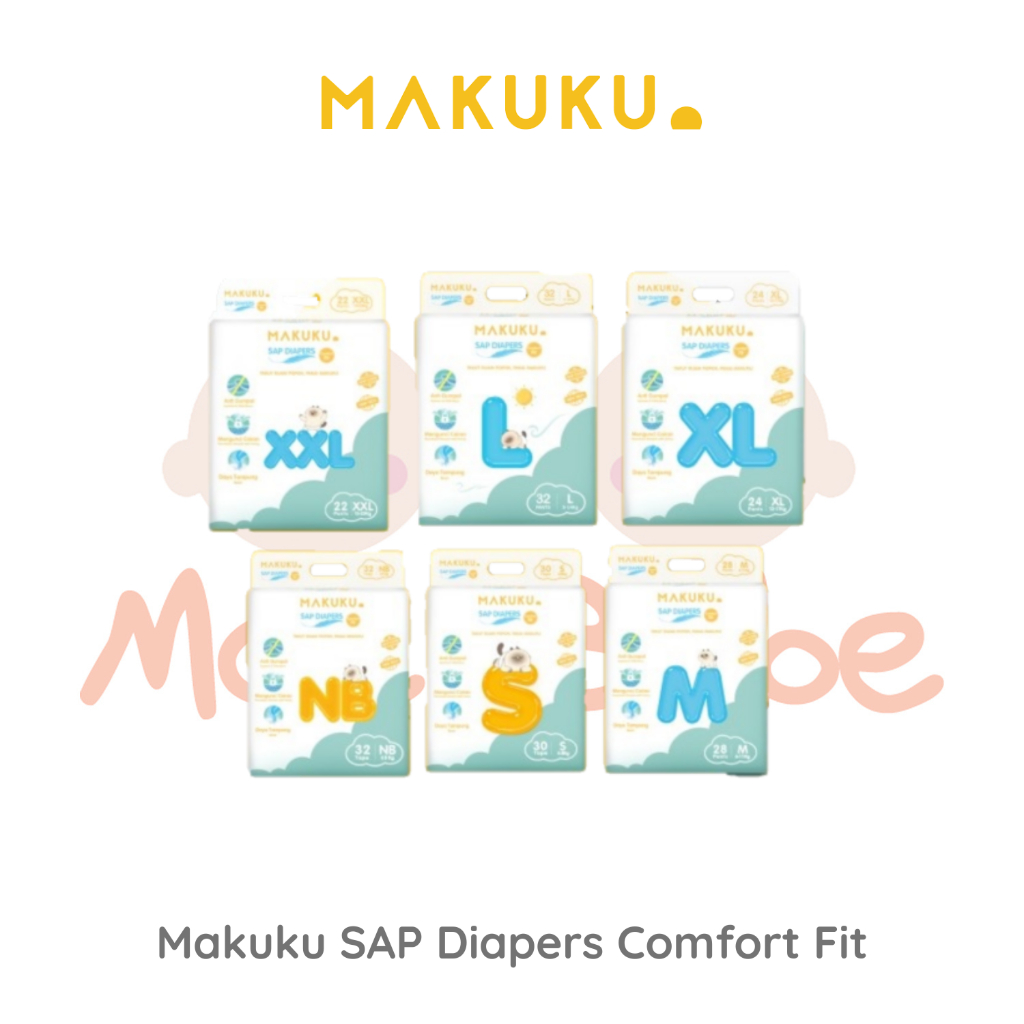 MAKUKU SAP Diapers Comfort Fit Popok Bayi Sekali Pakai