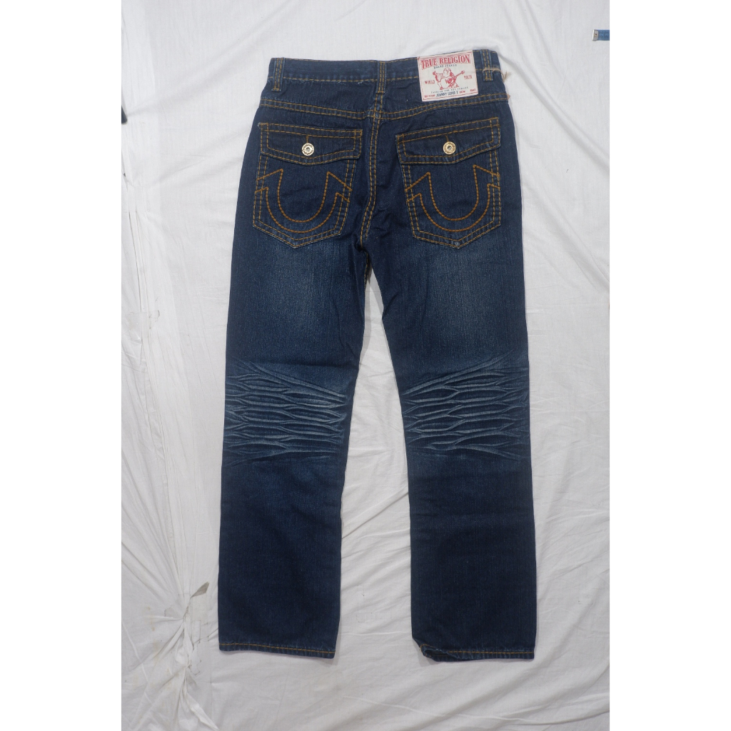 Celana Jeans Pria TrueReligionNavy Size 36
