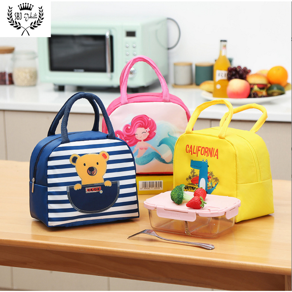 TAS BEKAL INSULATED LUNCH BAG CALIFORNIA DUDE TAS RANTANG THERMAL