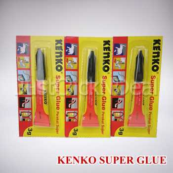 

Super Glue Kenko 3 gram Lem Tetes Cair Instan Serbaguna