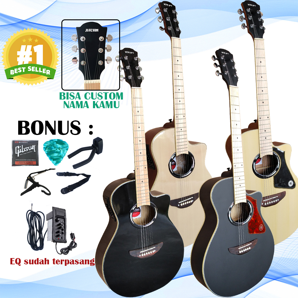 PROMO Gitar Apx500ll akustik elektrik EQ 7545R free Mini Ampli