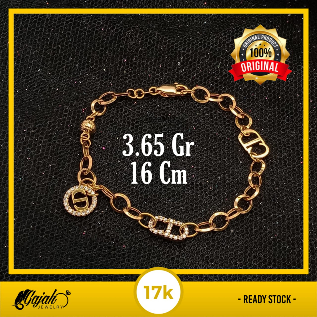 Gelang Emas 17K - 3.65 Gr Kadar 750 - 5373