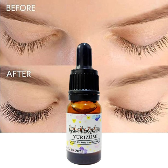 LS YURIZUMI Serum Bulu Mata Alis Eyelash Eyebrow Serum Penumbuh Bulu GRATIS SIKAT BULU