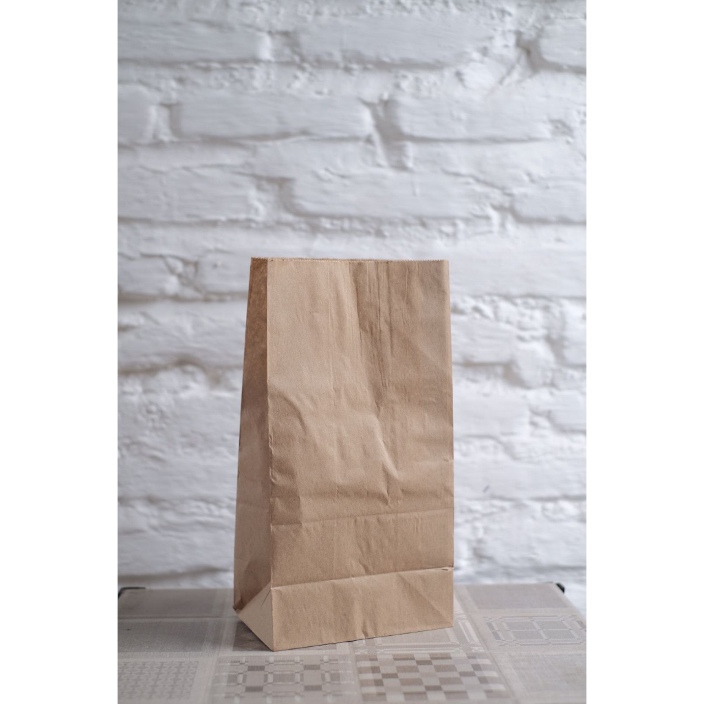 

(1 Pack = 10pcs) Paper Bag L uk 15,5 x 10 x 30 cm / Kantong Kertas Kraft Coklat / Papper Bag Makanan / Kantong Kertas Makanan / Kertas Kraft