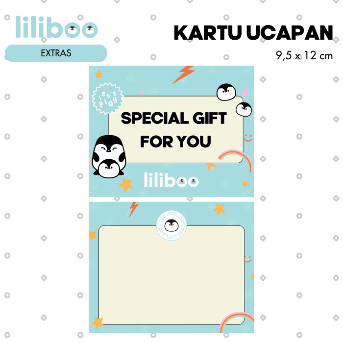 

LILIBOO Gift Wrap Kartu Ucapan Bungkus Kertas Kado
