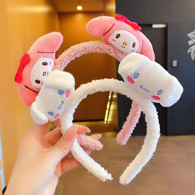 (Hello Girl)B21 Bando Anak Karakter telinga  Bulu imut Lucu Gaya Korea Import