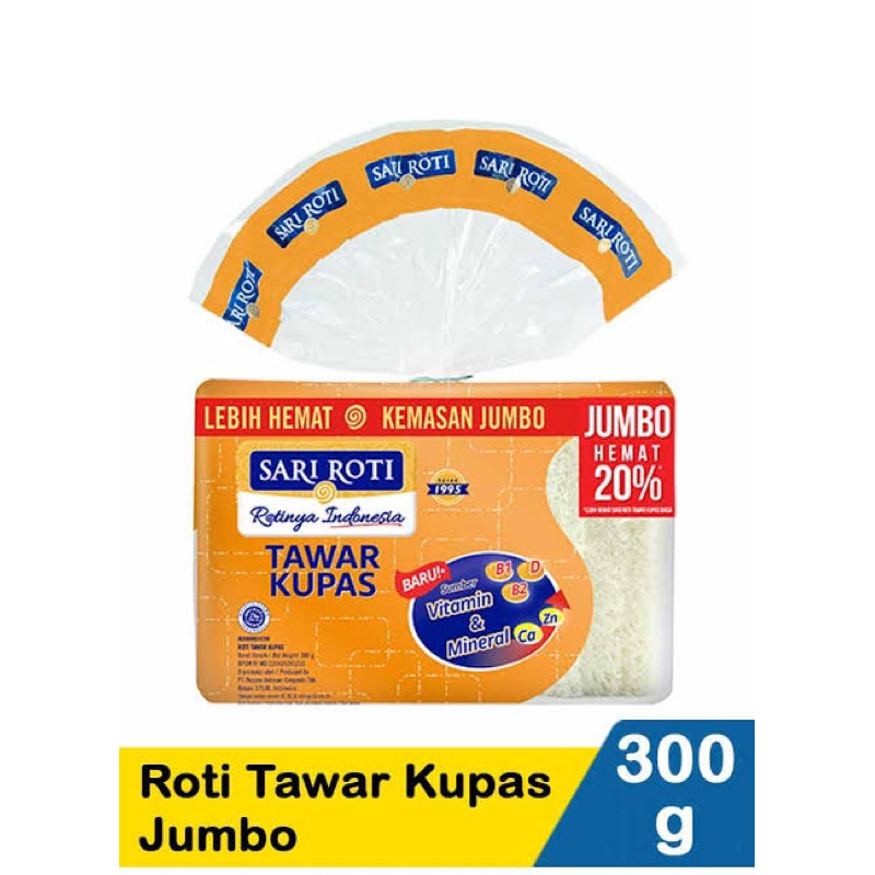 

SARI ROTI TAWAR KUPAS JUMBO 300 GR TERMURAH