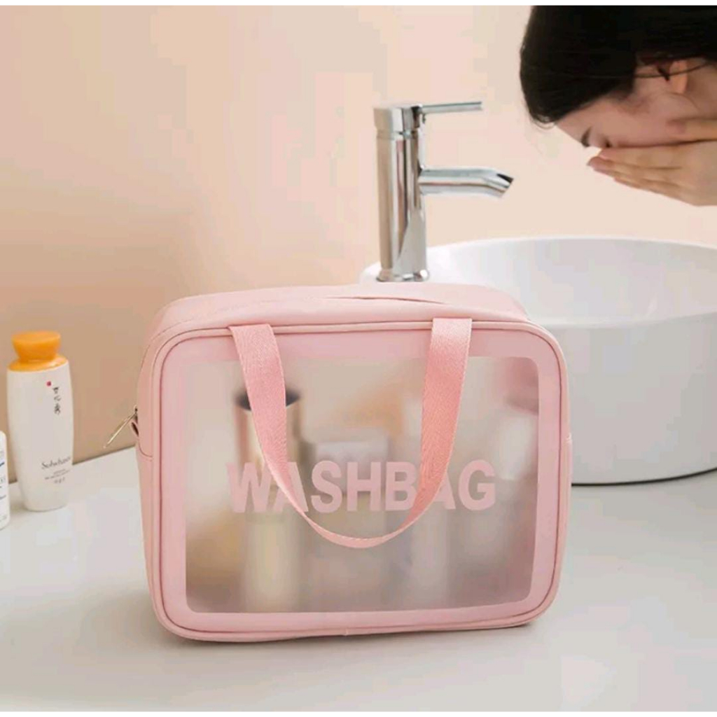 [ASS] Tas Kosmetik Transparan / Pounch WASHBAG