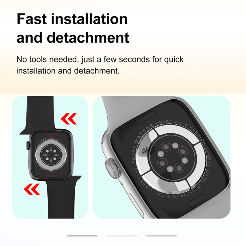 DT NO.1 DT8 mini 38mm 41mm Smartwatch 1.8inch Bluetooth Call NFC GPS Tracker Fitness Heart Rate Alarm Clock Custom Watch Face Wireless Charging Smart Watch
