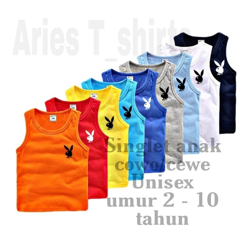 Kaos Singlet Anak Playb0y Singlet Anak Ideal Usia 2-10 Tahun