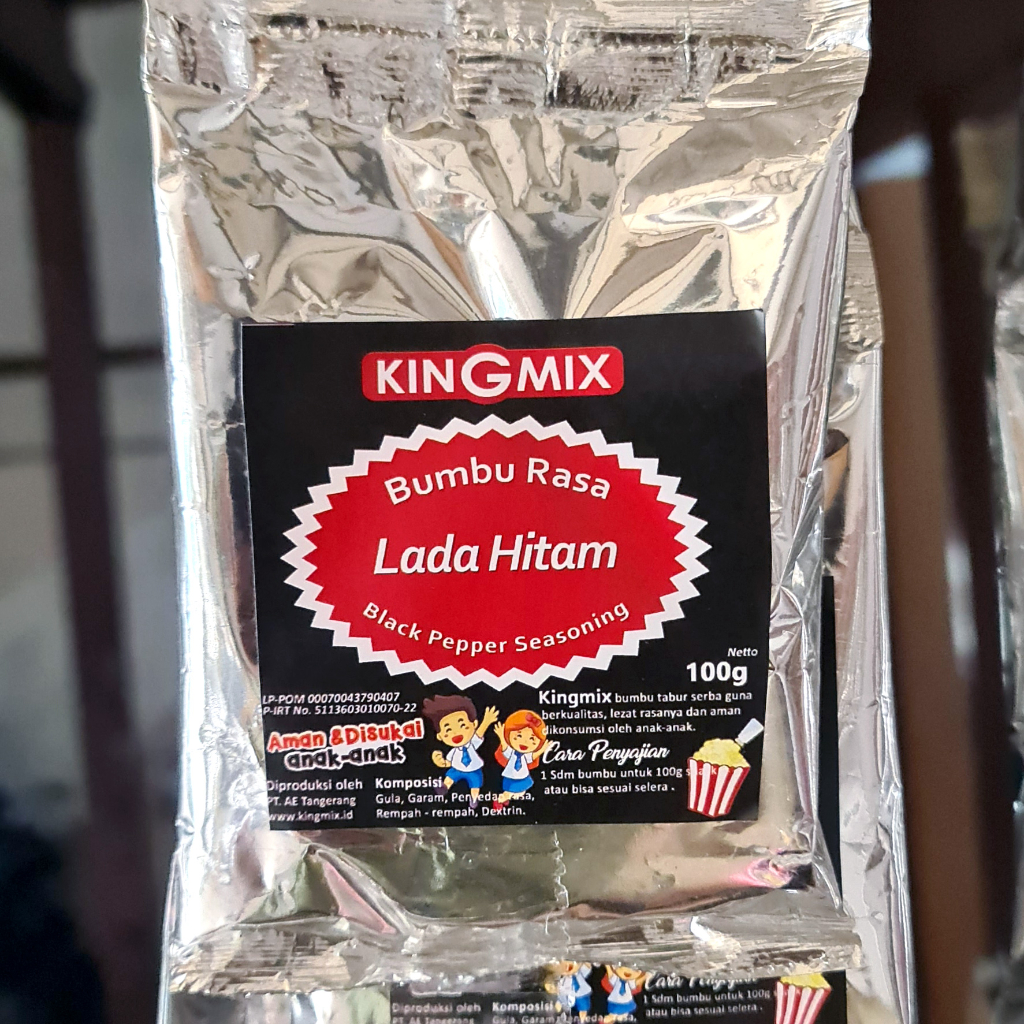 

Bumbu Tabur Rasa Lada Hitam Kingmix Platinum 100 gr