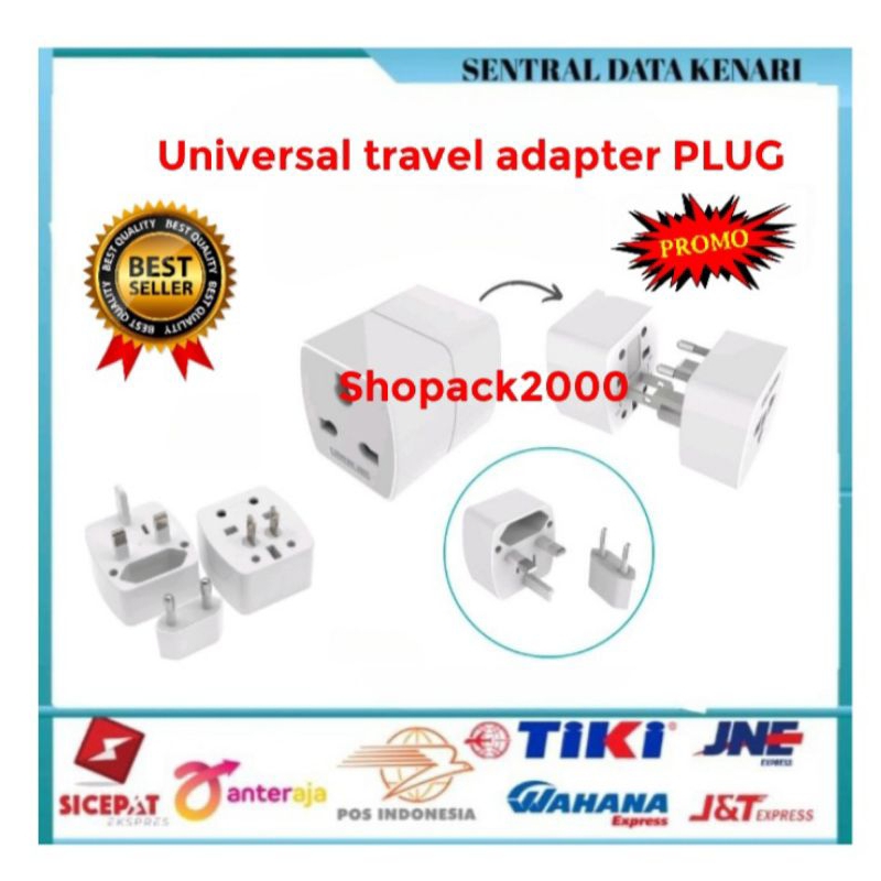 Travel Adapter Power Plug Universal Ke Australia AU Plug (Kaki 3)