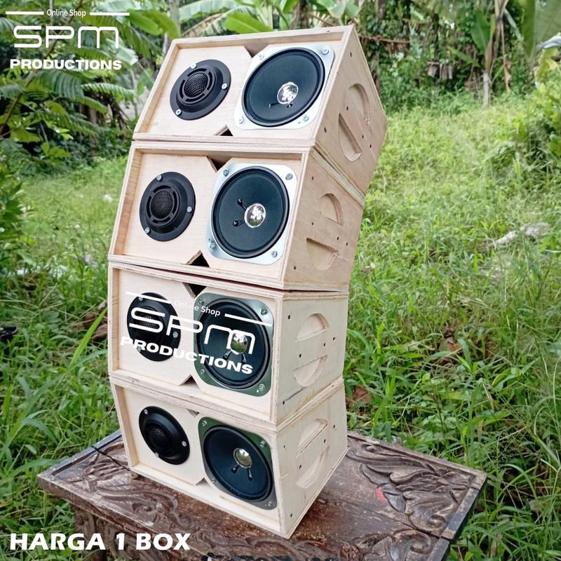 [HARGA 1 BOX] Miniatur Line Array 4 inch Single plus Tweeter 2 inch
