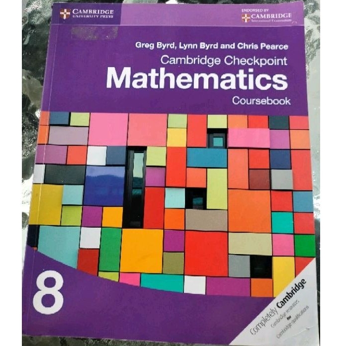 

BUKU MATHEMATICS COURSEBOOK || CAMBRIDGE CHECKPOINT grade 8 - kelas 2 smp