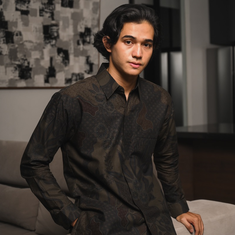 Batik Ayman - RAHARDIAN BLACK | Kemeja Batik Pria Katun Solo Halus Mewah Premium