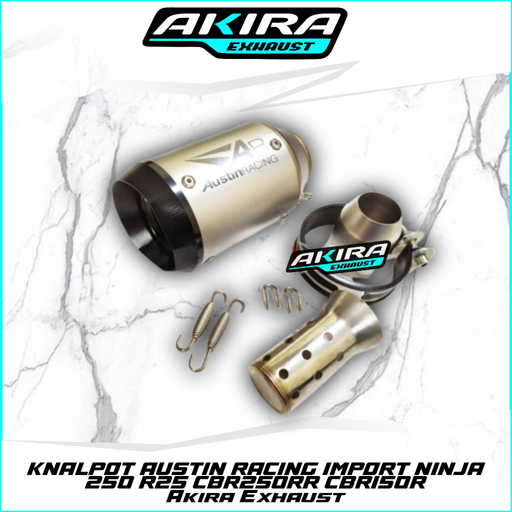 KNALPOT AUSTIN RACING IMPORT TAIWAN NINJA 250 R25 CBR250RR CBR150R AKIRA EXHAUST