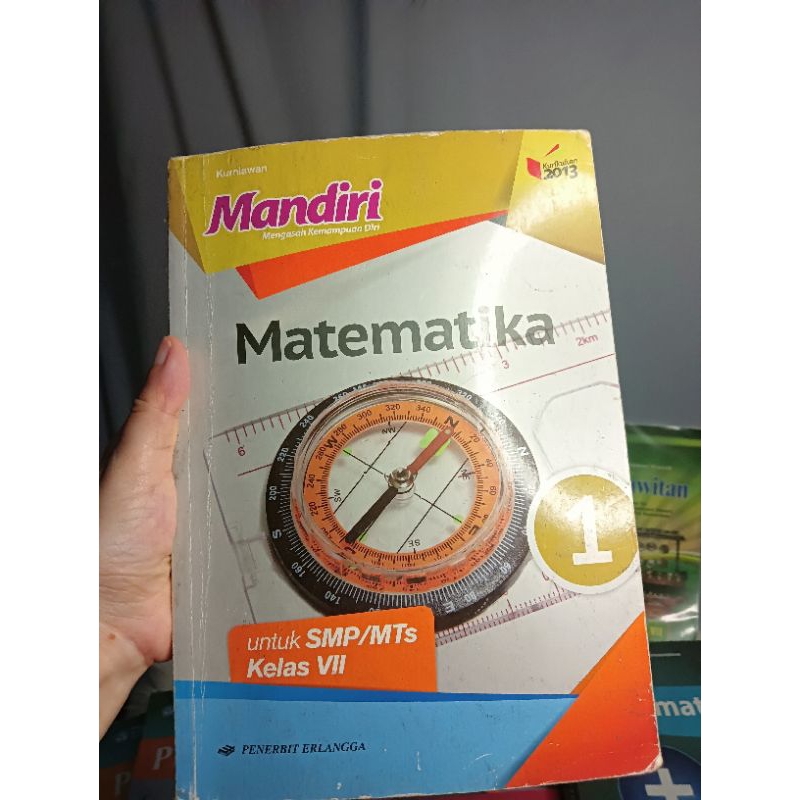 Buku matematika mandiri erlangga kelas 7  preloved