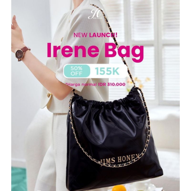 Irene Bag Jimshoney Tas Selempang Bahu wanita Tas Kerja Kuliah muat laktop buku