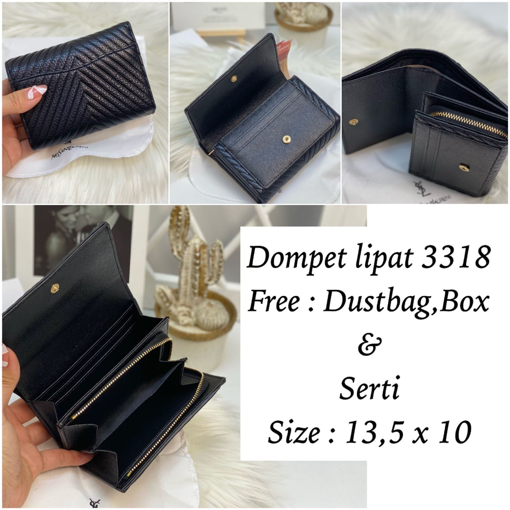 NEW DOMPET CETEK LIPAT 3318 IMPORT PREMIUM / DOMPET CEWEK IMPORT PREMIUM / DOMPET KEKINIAN LIPAT CETEK