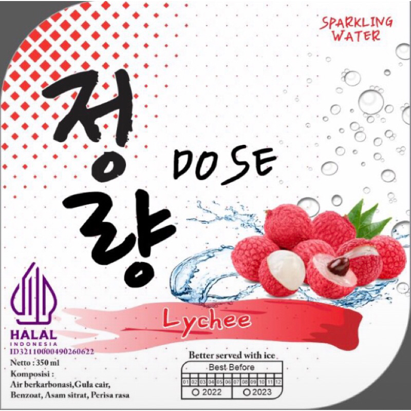 

Dose sparkling water 1karton