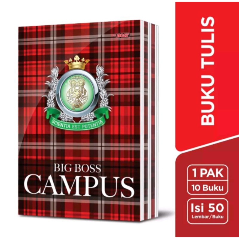 

[ 1 pack] Buku Tulis Campus / Buku BMC CAMPUS 50 Lembar + Peking Kardus