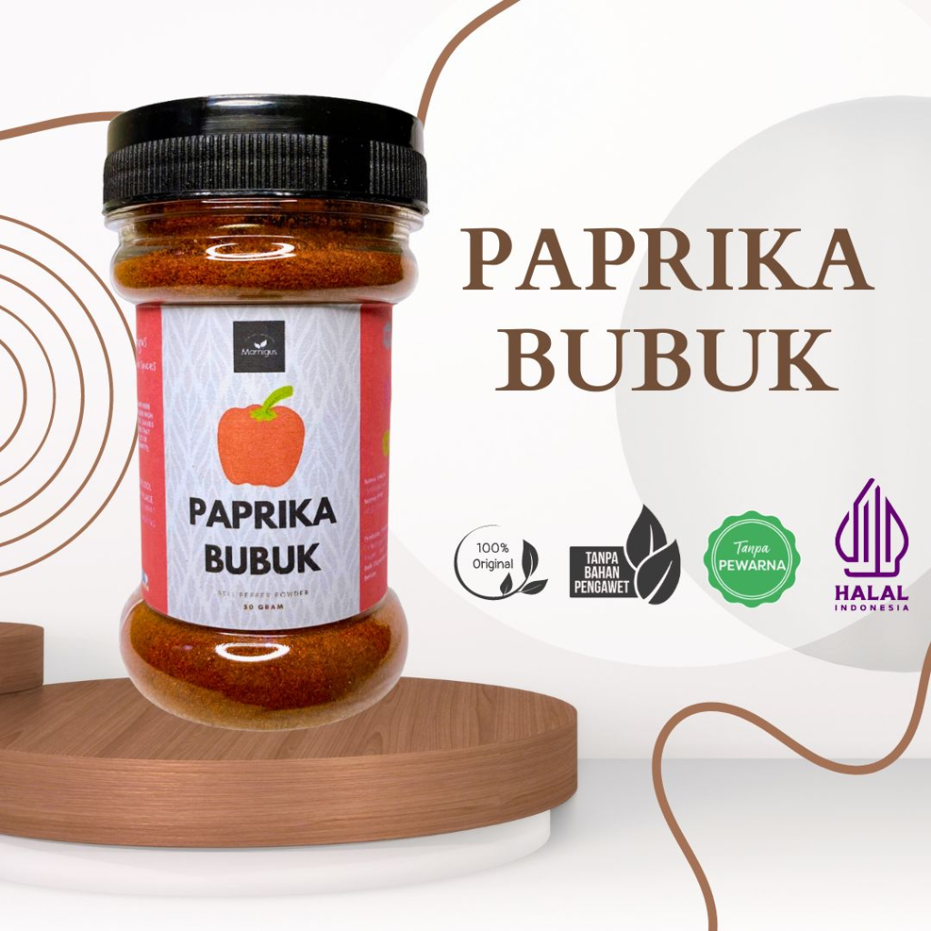 

PAPRIKA BUBUK / Bell Pepper Powder Rempah Dapur dan Bumbu Masak Botol