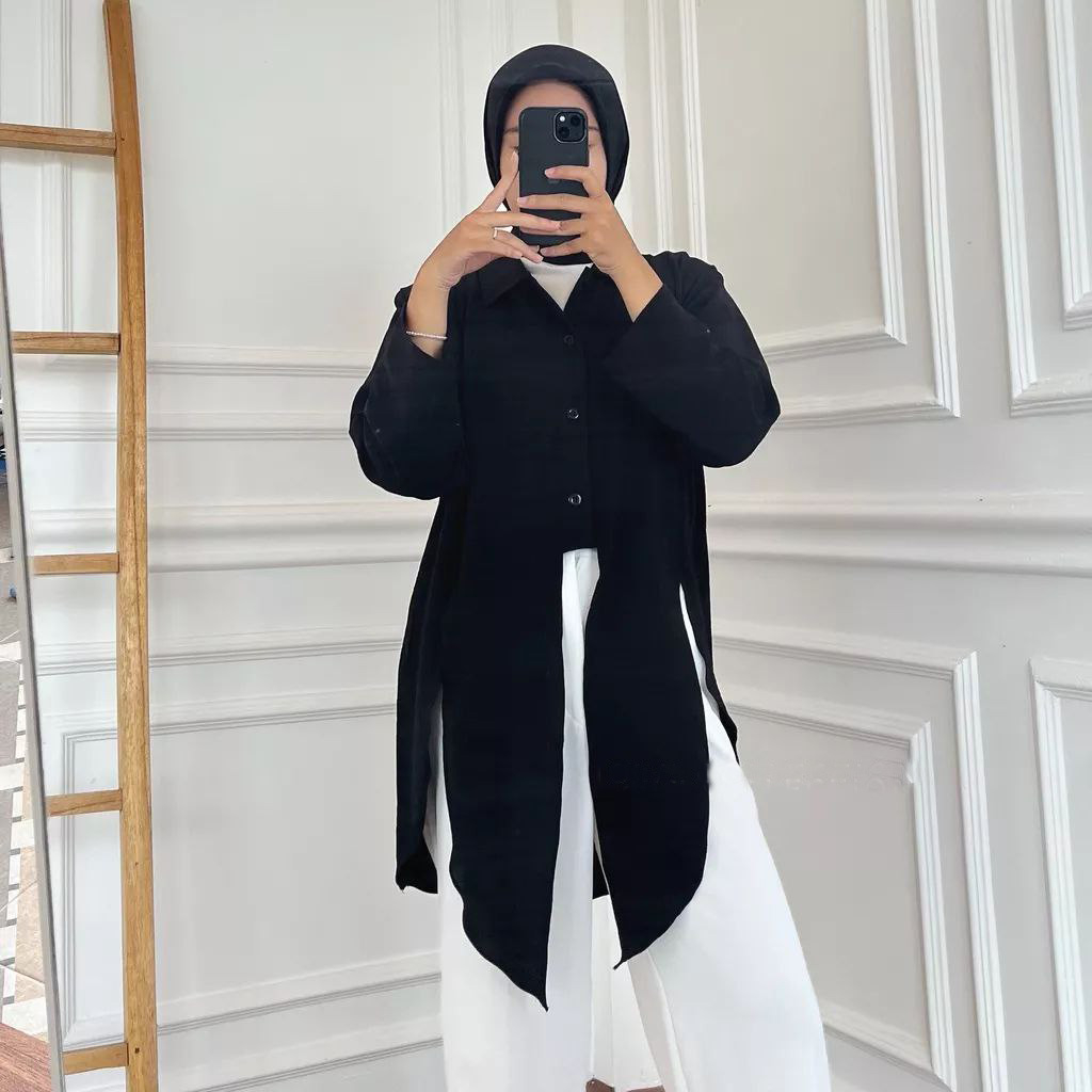 Rira Tunik Crinkle Wanita Kekinian