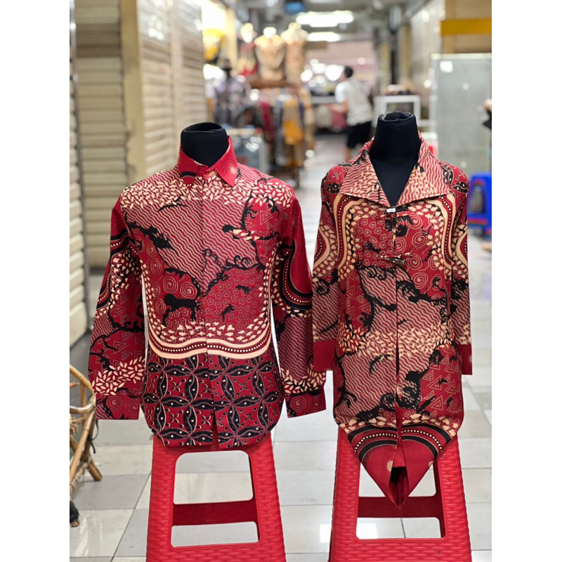 Batik couple bahan dobby solo serat nanas full tricode