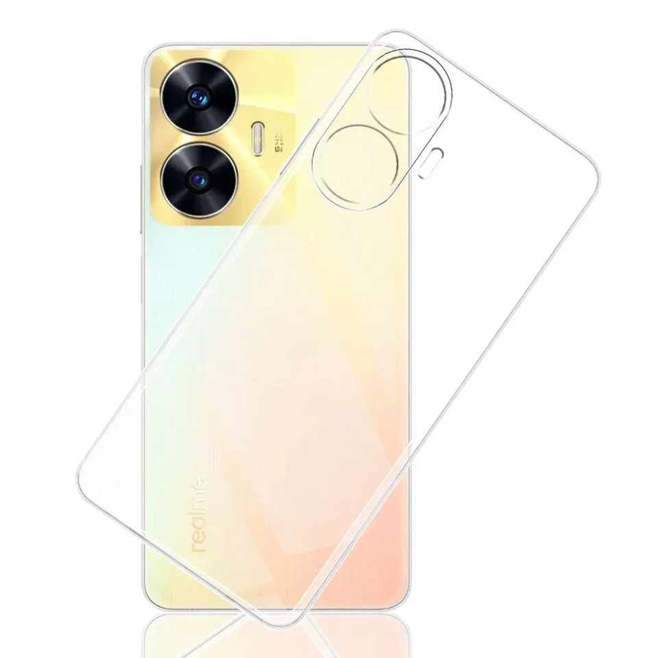 Silicone Clear Transparan Realme C30 C31 c33 C35 C53 C55 C11 C20 C21 C21y C25 C25S C25Y C2 Narzo 50 50a Case Cover Casing