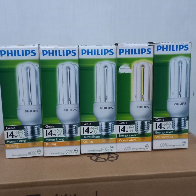 Lampu Philips Genie 8W 14W 18W Kuning