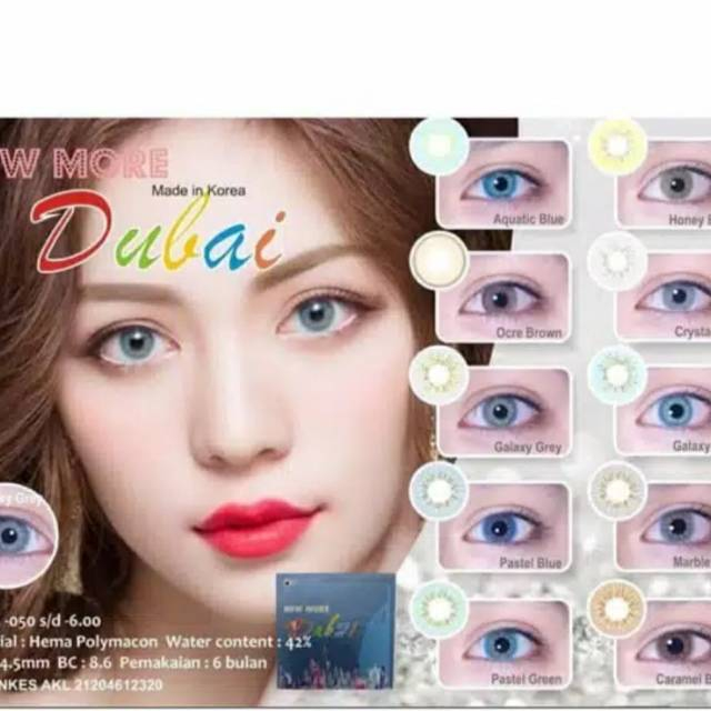 PAKET SOFTLENS DUBAI DIA 14,5MM + CAIRAN BE SEEN 60ML + PINSET + LENSCASE / COD INSTAN SAMEDAY / LENSA KONTAK / PAKET MURAH