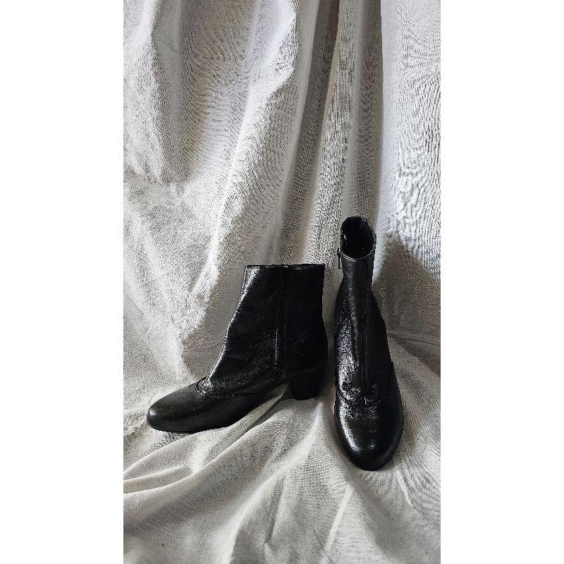 ROCKPORT WOMAN BLACK LEATHER ANKLE BOOTS ORIGINAL