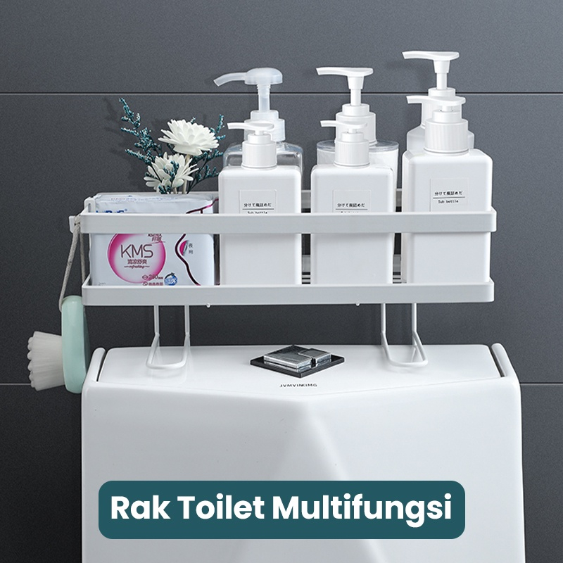 OKK Rak Toilet Kamar Mandi Tempel Rak Wc Tempat Penyimpanan Gantung Kuat Kokoh Dan Anti Karat