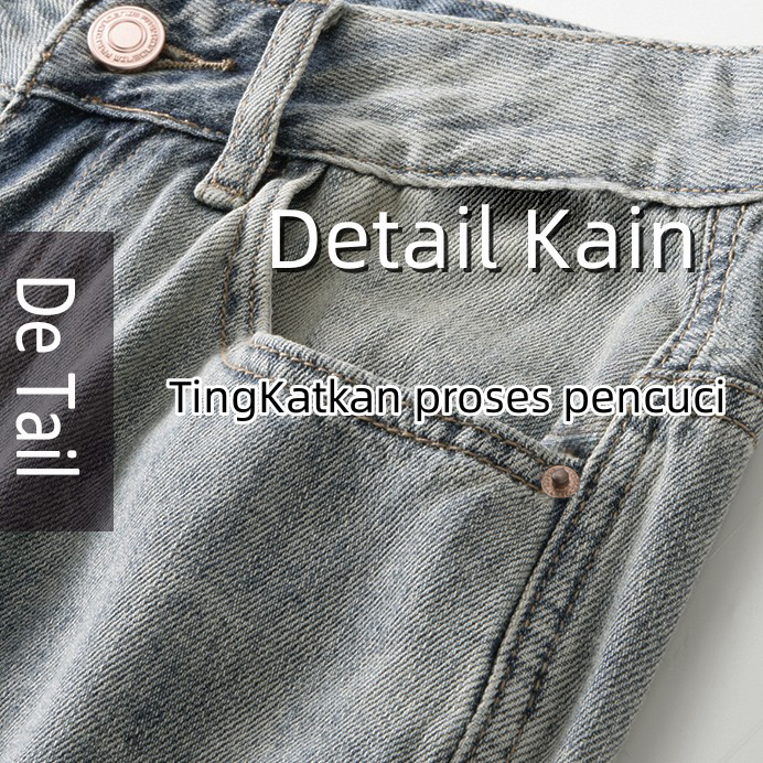 celana jeans pria baggy pants Biru retro celana vintage pria celana kulot pria denim pria celana gombrong pria korean style celana panjang cowok jeans laki laki dewasa celana tebal pria celana pria keren