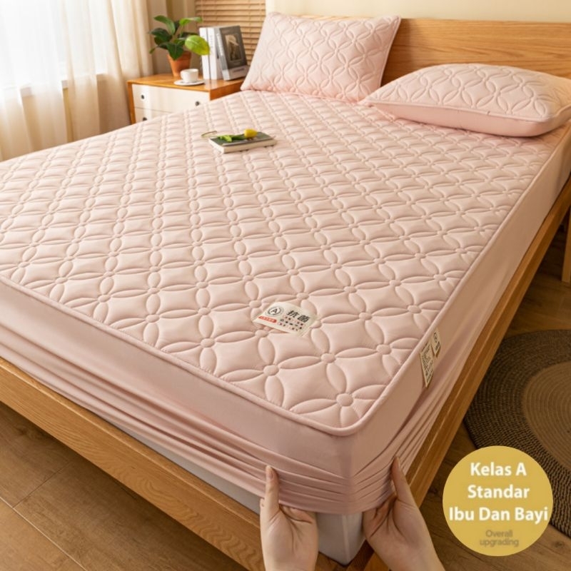 Sprei Sultan Waterproof anti ompol anti tahan air size 180x200 Seprei Adem full Karet