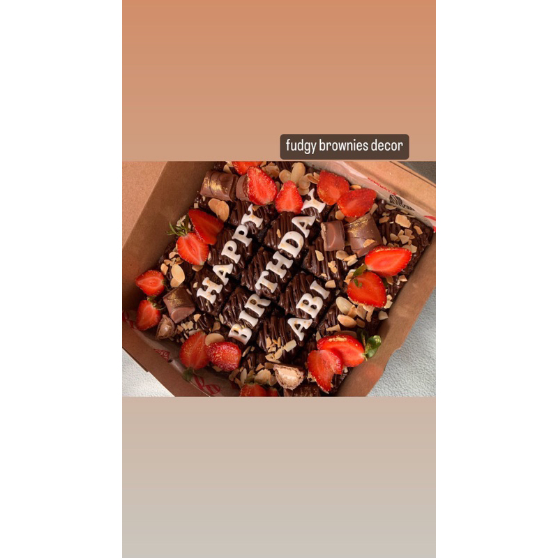 

brownies decor