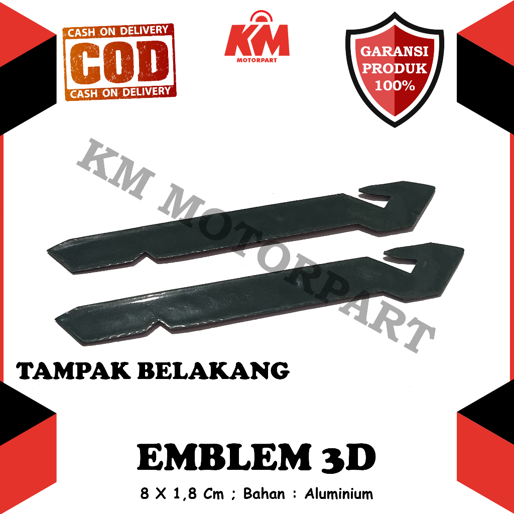 Emblem Vario Sticker Custom 2Pcs 3D Timbul Honda