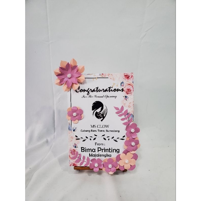 

Papan Bunga Kertas Mini / Papan Bunga Kertas Untuk Di Meja / Ucapan Grand Opening / Papan Bunga Indoor