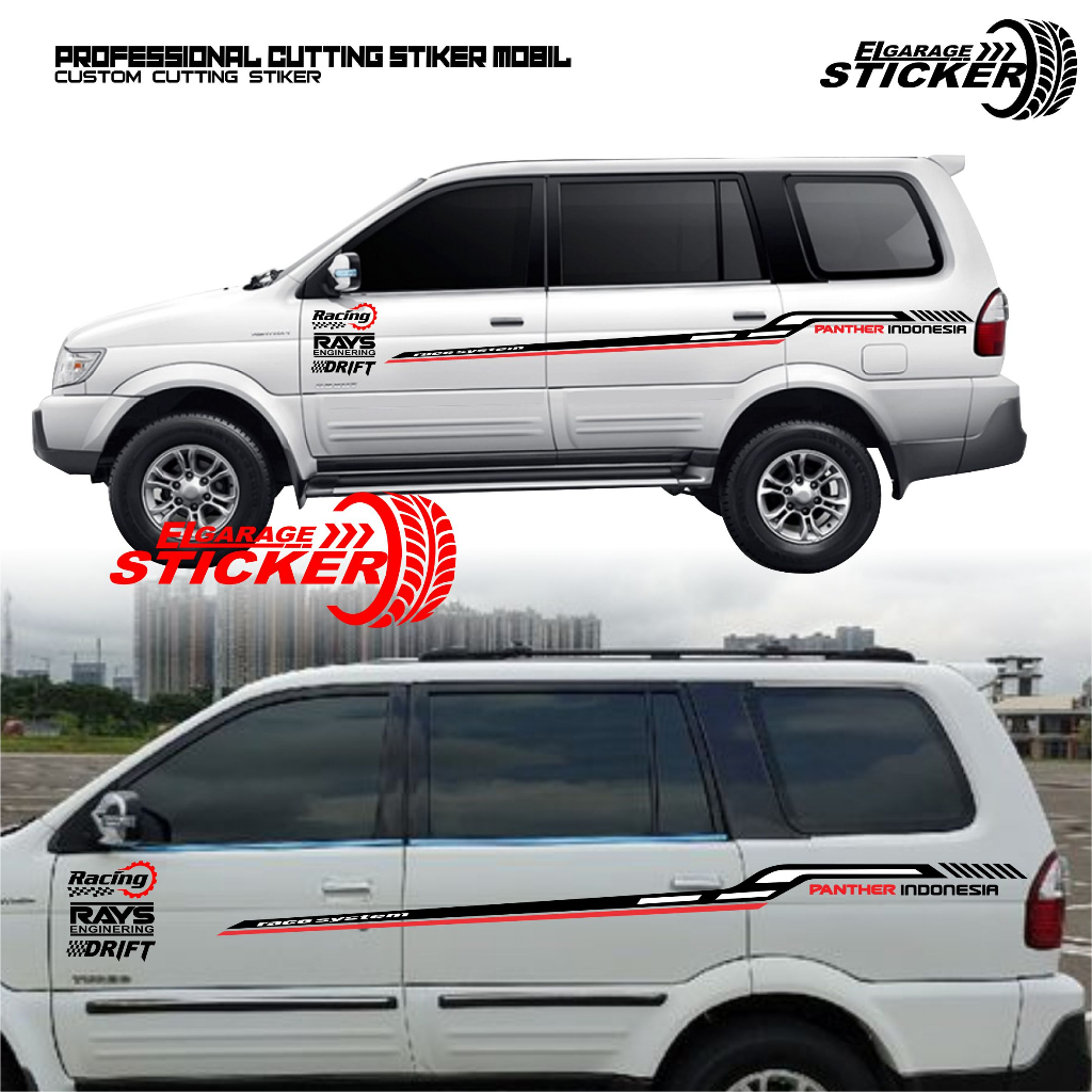 Stiker mobil isuzu panther indonesia stiker cutting list simple body samping mobil panther