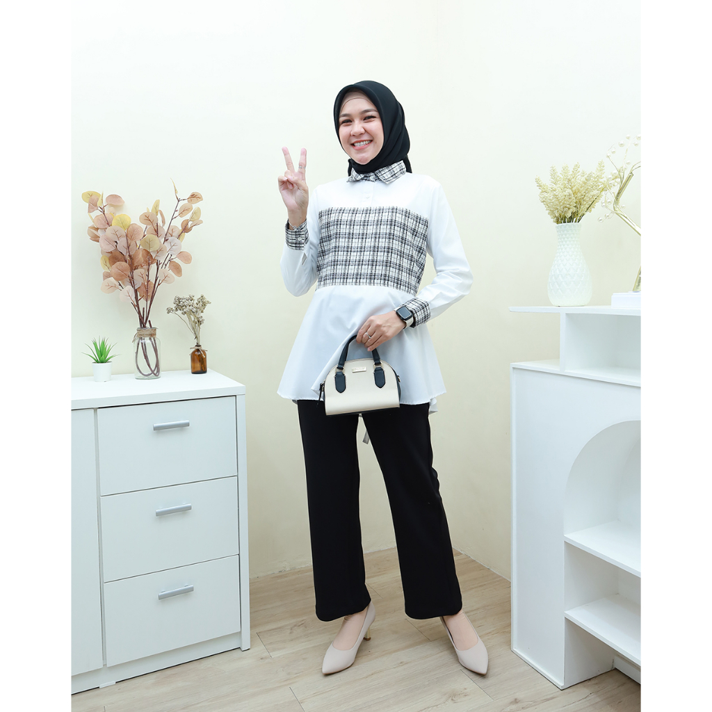 ANESKA Blouse  -  Pakaian Wanita Terbaru By Hijab Mamah icis